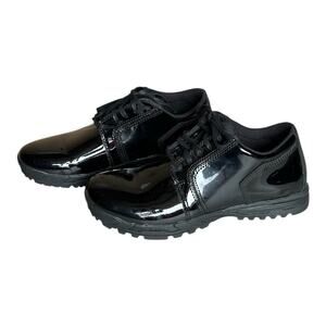 5.11 Tactical Pursuit Oxford Mens 9.5 Black Uniform Dress Shoe Shiny PVC